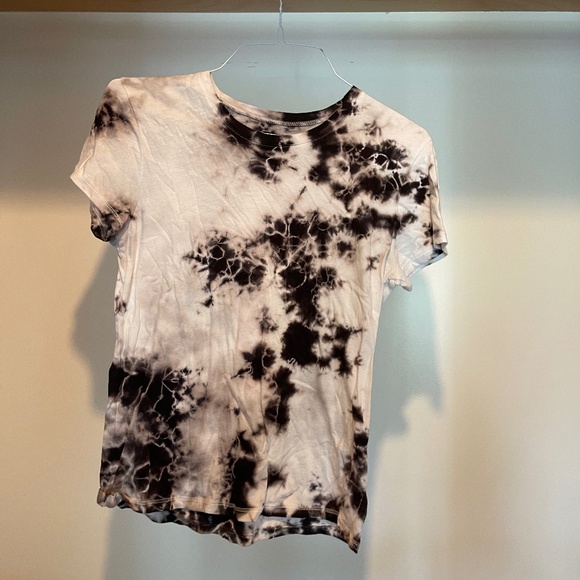 Black and White Tie Dye Tee - Picture 1 of 1